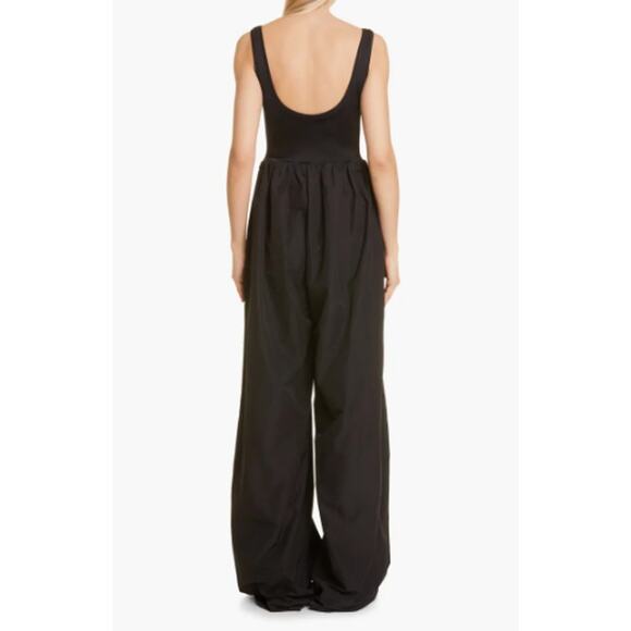 Et Ochs Women's Leonardo Mix Media Jumpsuit sz Large Black Wide Leg Tank NWOT - Picture 4 of 11
